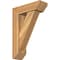 Ekena Millwork Traditional Slat Rough Sawn Bracket w/ Offset Brace, Western Red Cedar, 6"W x 18"D x 26"H BKT0604X18X26TRA06RWR - alternate 1